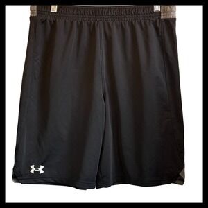 NWOT Under Armour Loose Fit Black Athletic Shorts Men's Size LG